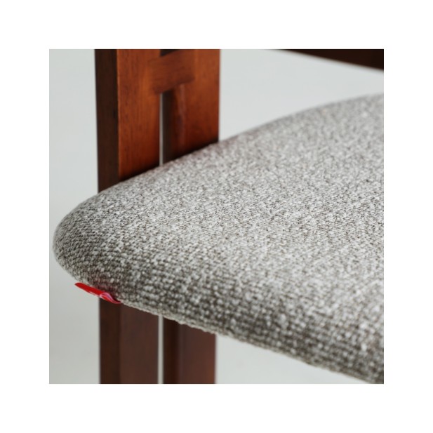 Silla HEDEL, Madera / Marrón, Gris -...