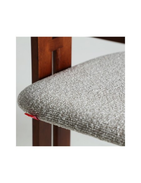 Silla HEDEL, Madera / Marrón, Gris - Kodu Home Design