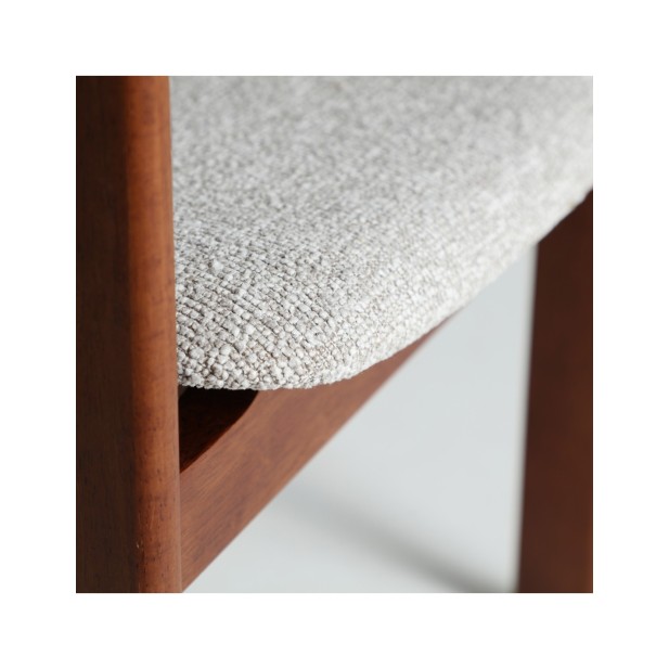 Silla HEDEL, Madera / Marrón, Gris -...