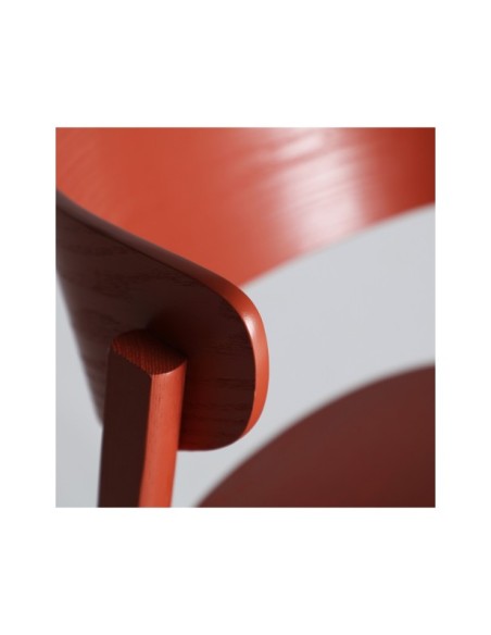 Taburete Alto VREDEN 64 cm, Madera / Rojo - Kodu Home Design