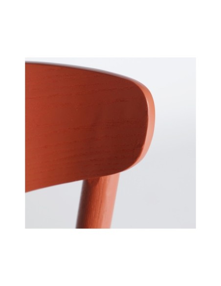 Taburete Alto VREDEN 64 cm, Madera / Rojo - Kodu Home Design