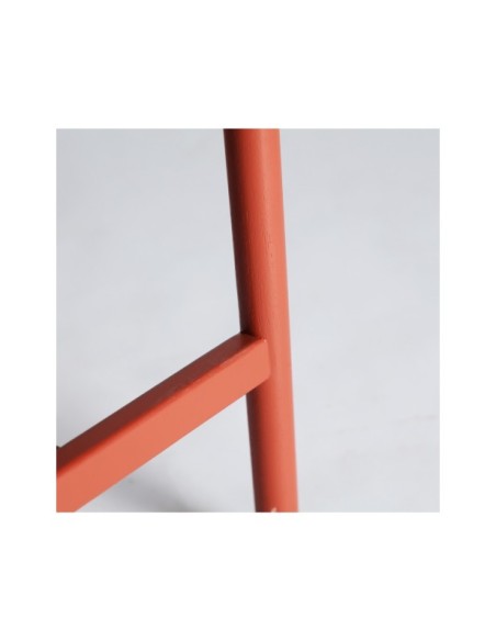 Taburete Alto VREDEN 64 cm, Madera / Rojo - Kodu Home Design