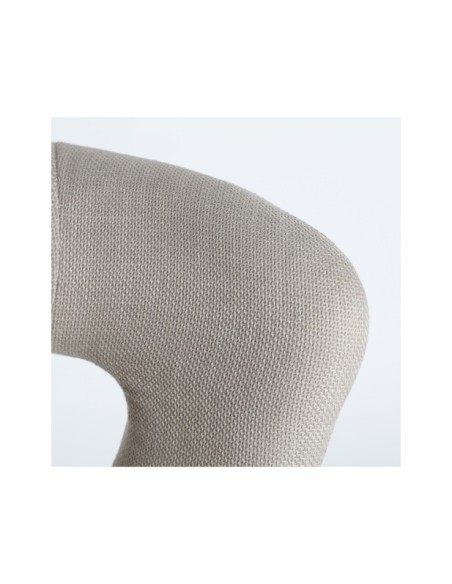 Silla FLAGNAC, Poliéster / Beige, Negro - Kodu Home Design