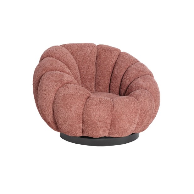 Sillón Giratorio Bouclé AYENT,...