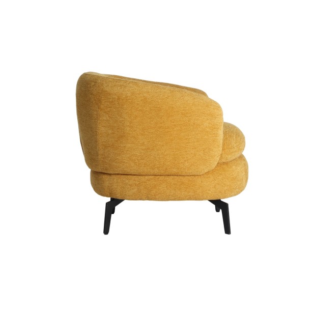 Sillón GRENCHEN, Poliéster / Ocre -...