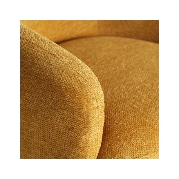 Sillón GRENCHEN, Poliéster / Ocre -...