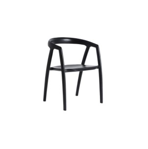 Silla HASLOCH, Madera / Negro - Kodu Home Design