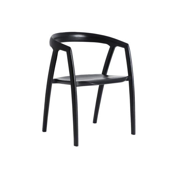 Silla HASLOCH, Madera / Negro - Kodu...