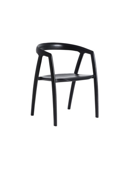 Silla HASLOCH, Madera / Negro - Kodu Home Design