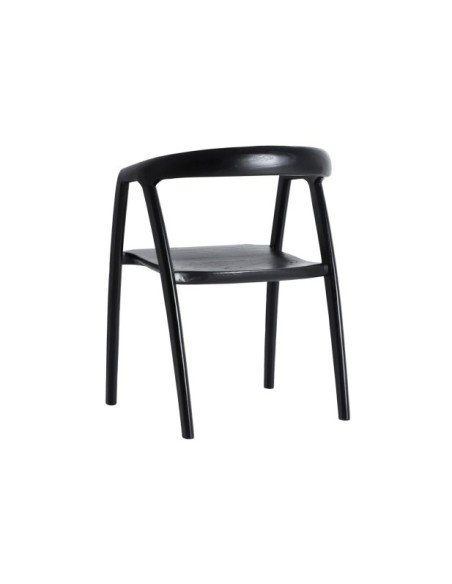 Silla HASLOCH, Madera / Negro - Kodu Home Design