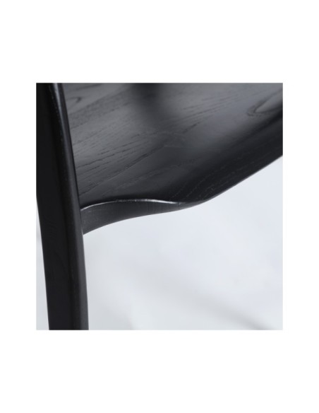 Silla HASLOCH, Madera / Negro - Kodu Home Design