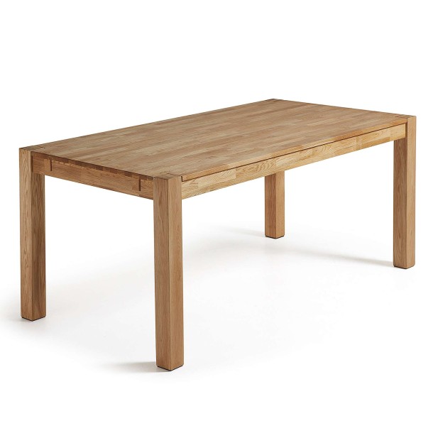 Mesa extensible ISBEL 180(260)x90 cm de Comedor, Roble Natural - Kave Home. Vackart