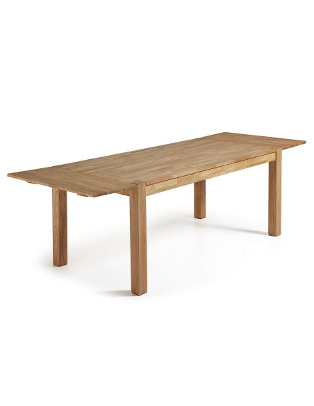 Mesa extensible ISBEL 180(260)x90 cm de Comedor, Roble Natural - Kave Home. Vackart