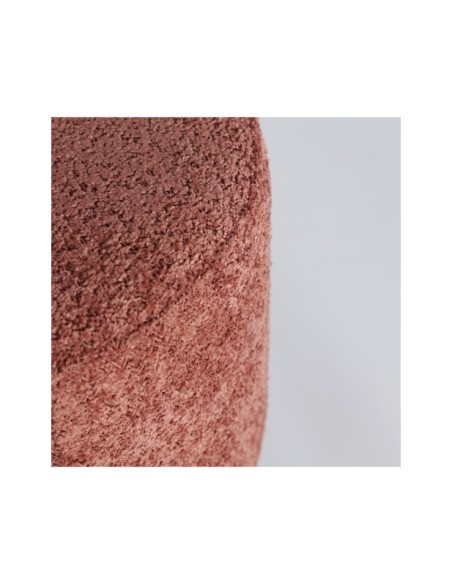 Reposapiés LEMUY, Poliéster / Rosa, Negro - Kodu Home Design