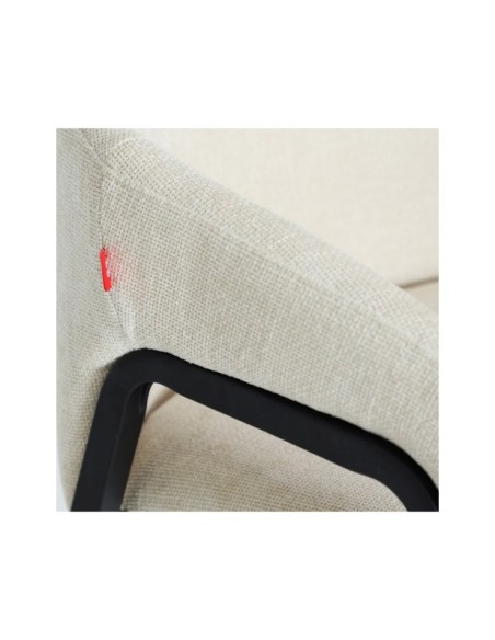 Silla AREN, Poliéster / Blanco, Negro - Kodu Home Design