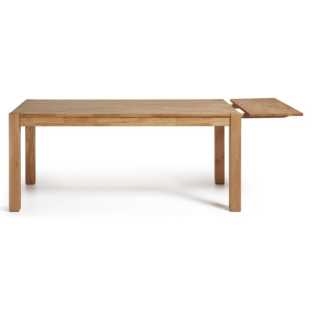 Mesa extensible ISBEL 180(260)x90 cm de Comedor, Roble Natural - Kave Home. Vackart