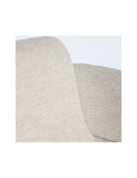 Silla NOOR, Poliéster / Blanco, Marrón - Kodu Home Design