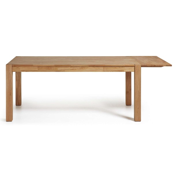 Mesa extensible ISBEL 180(260)x90 cm de Comedor, Roble Natural - Kave Home. Vackart