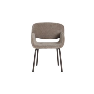 Silla NOOR, Poliéster / Topo, Marrón - Kodu Home Design 2
