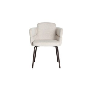 Silla LAVEN, Poliéster / Crema, Marrón - Kodu Home Design 2