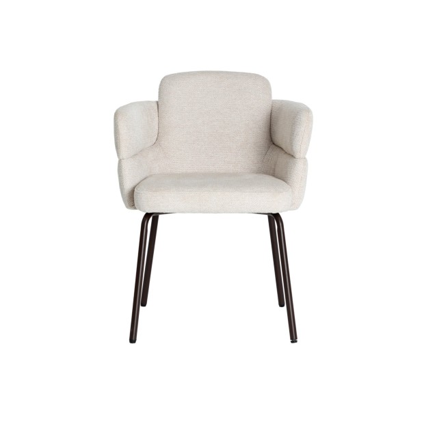 Silla LAVEN, Poliéster / Crema,...