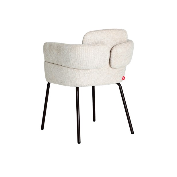 Silla LAVEN, Poliéster / Crema,...