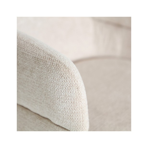 Silla LAVEN, Poliéster / Crema,...