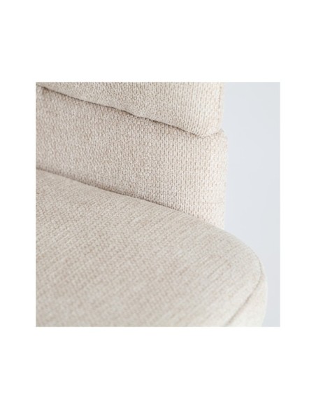 Silla LAVEN, Poliéster / Crema, Marrón - Kodu Home Design