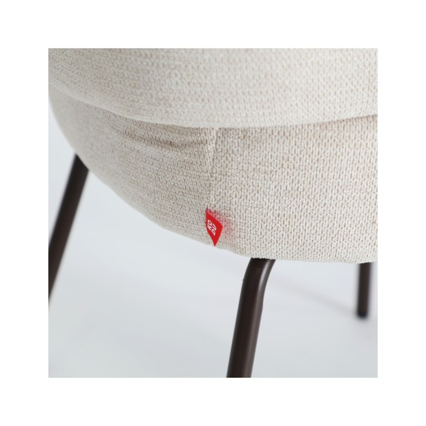 Silla LAVEN, Poliéster / Crema,...