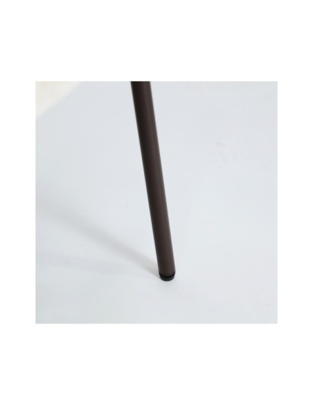 Silla LAVEN, Poliéster / Crema, Marrón - Kodu Home Design