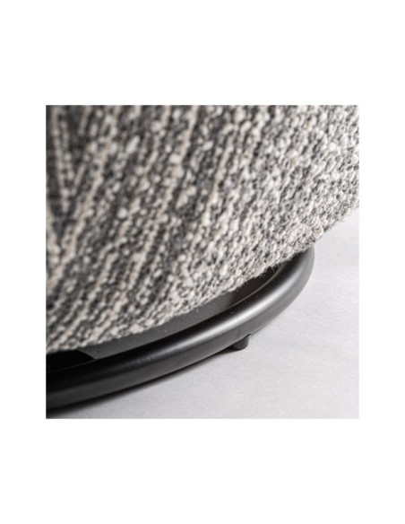 Sillón Giratorio BUBU, Poliéster / Gris - Kodu Home Design