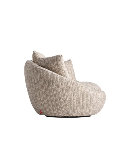 Sillón Giratorio NUBA, Poliéster / Beige - Kodu Home Design