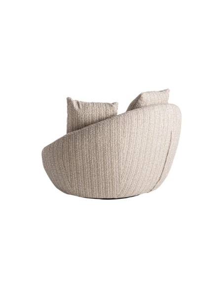 Sillón Giratorio NUBA, Poliéster / Beige - Kodu Home Design