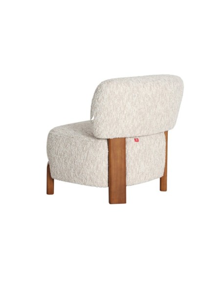 Sillón LOAM, Poliéster / Beige, Marrón - Kodu Home Design