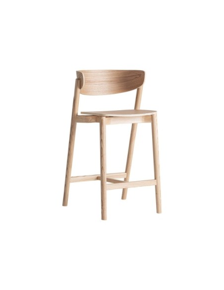 Taburete Alto WIELER 64 cm, Madera / Marrón - Kodu Home Design