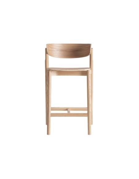 Taburete Alto WIELER 64 cm, Madera / Marrón - Kodu Home Design