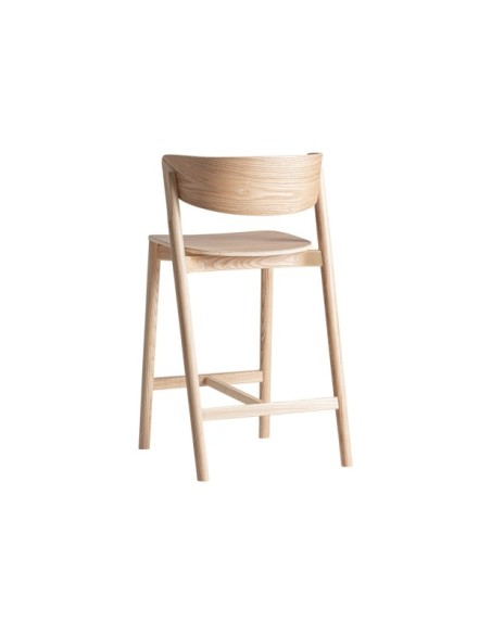 Taburete Alto WIELER 64 cm, Madera / Marrón - Kodu Home Design