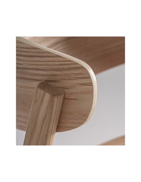 Taburete Alto WIELER 64 cm, Madera / Marrón - Kodu Home Design