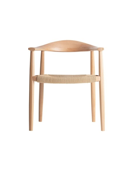 Silla WIELER, Madera / Marrón, Beige - Kodu Home Design