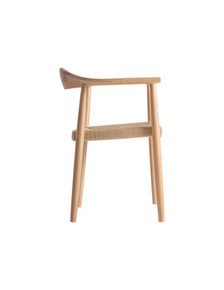 Silla WIELER, Madera / Marrón, Beige - Kodu Home Design