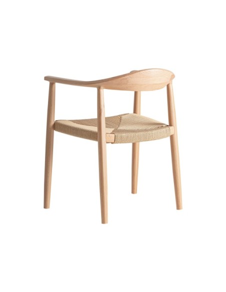 Silla WIELER, Madera / Marrón, Beige - Kodu Home Design
