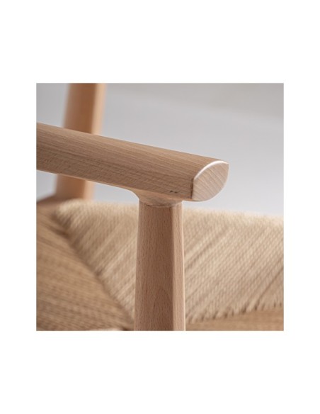 Silla WIELER, Madera / Marrón, Beige - Kodu Home Design