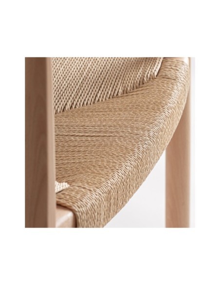 Silla WIELER, Madera / Marrón, Beige - Kodu Home Design