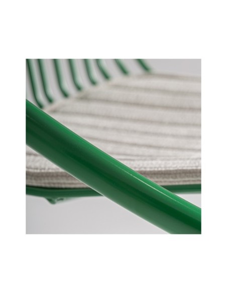 Silla Exterior BRIENZ, Hierro / Verde, Beige - Kodu Home Design