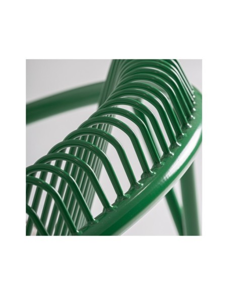 Silla Exterior BRIENZ, Hierro / Verde, Beige - Kodu Home Design