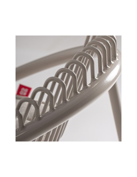 Taburete Alto BRIENZ 78 cm, Hierro / Gris - Kodu Home Design