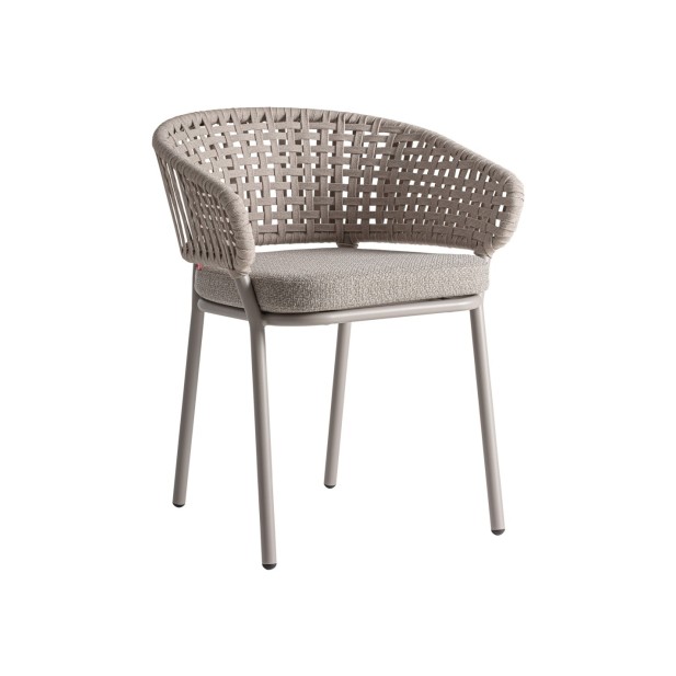 Silla Exterior LENK, Aluminio / Topo...