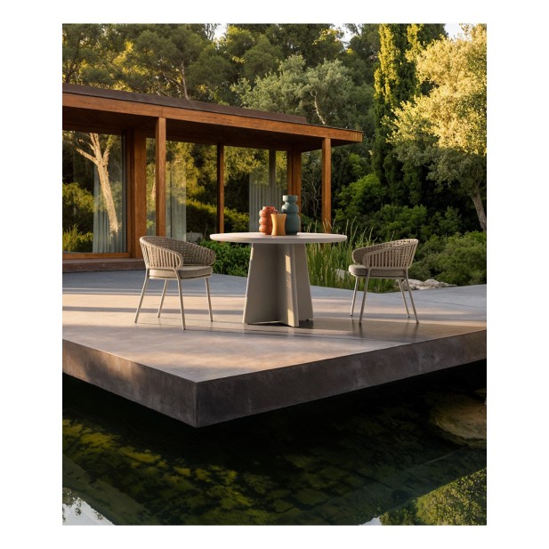 Silla Exterior LENK, Aluminio / Topo...