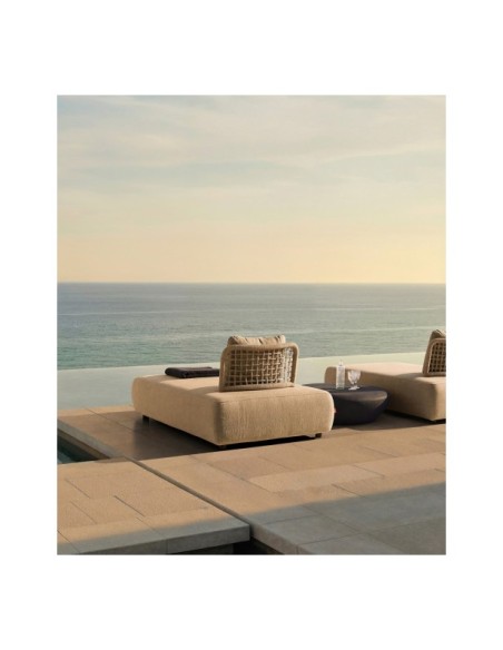 Tumbona Exterior LENK, Aluminio, Polipropileno / Topo - Kodu Home Design