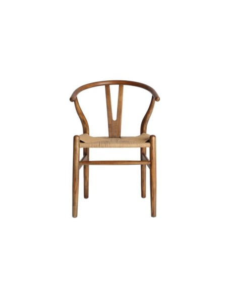 Silla ZERNEZ, Madera / Marrón, Beige - Kodu Home Design